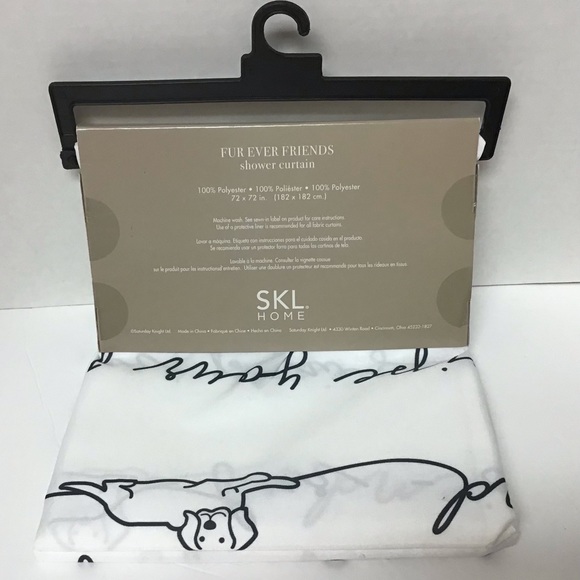 SKL Home “Fur Ever Friends” Shower Curtain - Picture 6 of 8